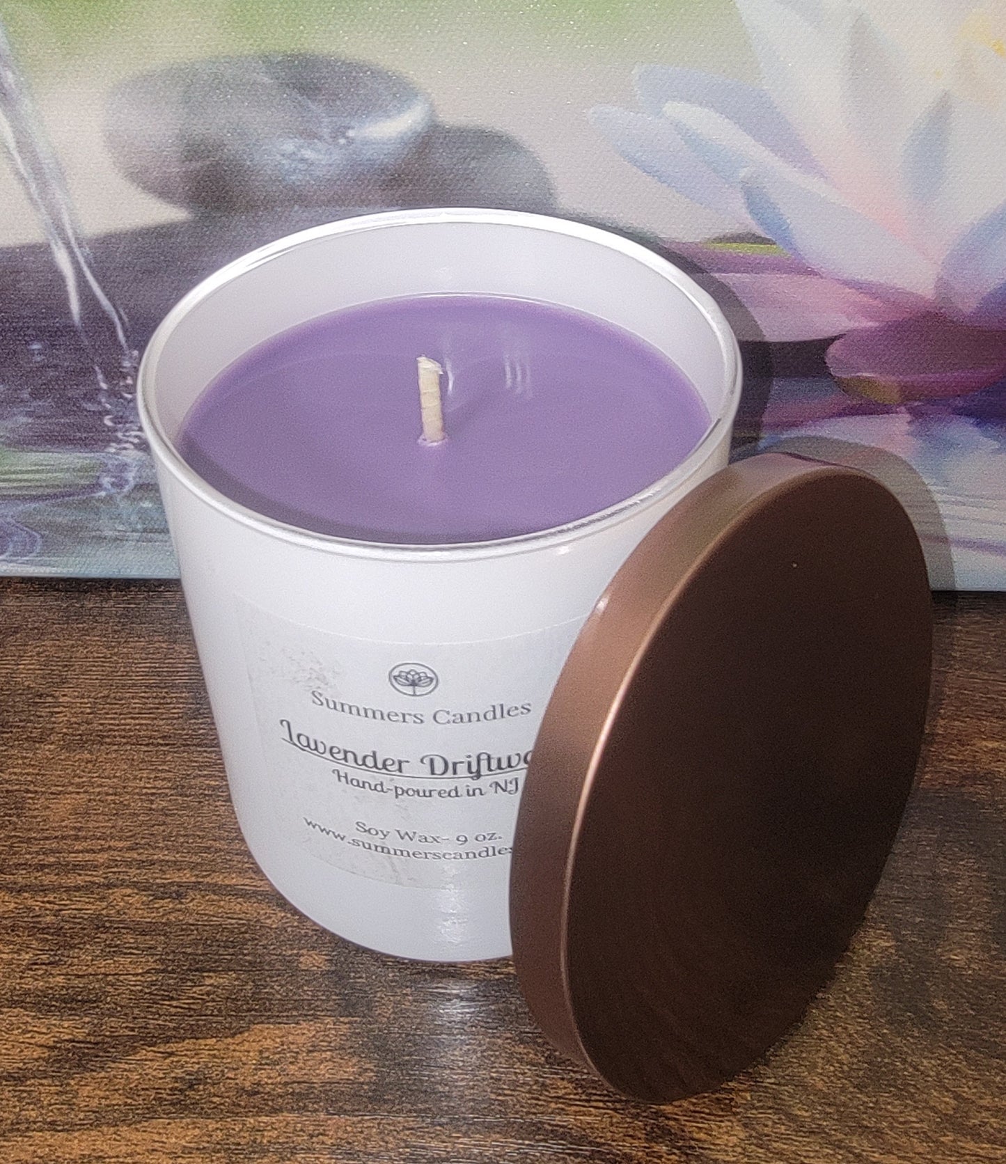 Lavender Driftwood Scented Candles