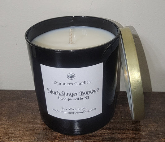 Black Ginger Bamboo Candles