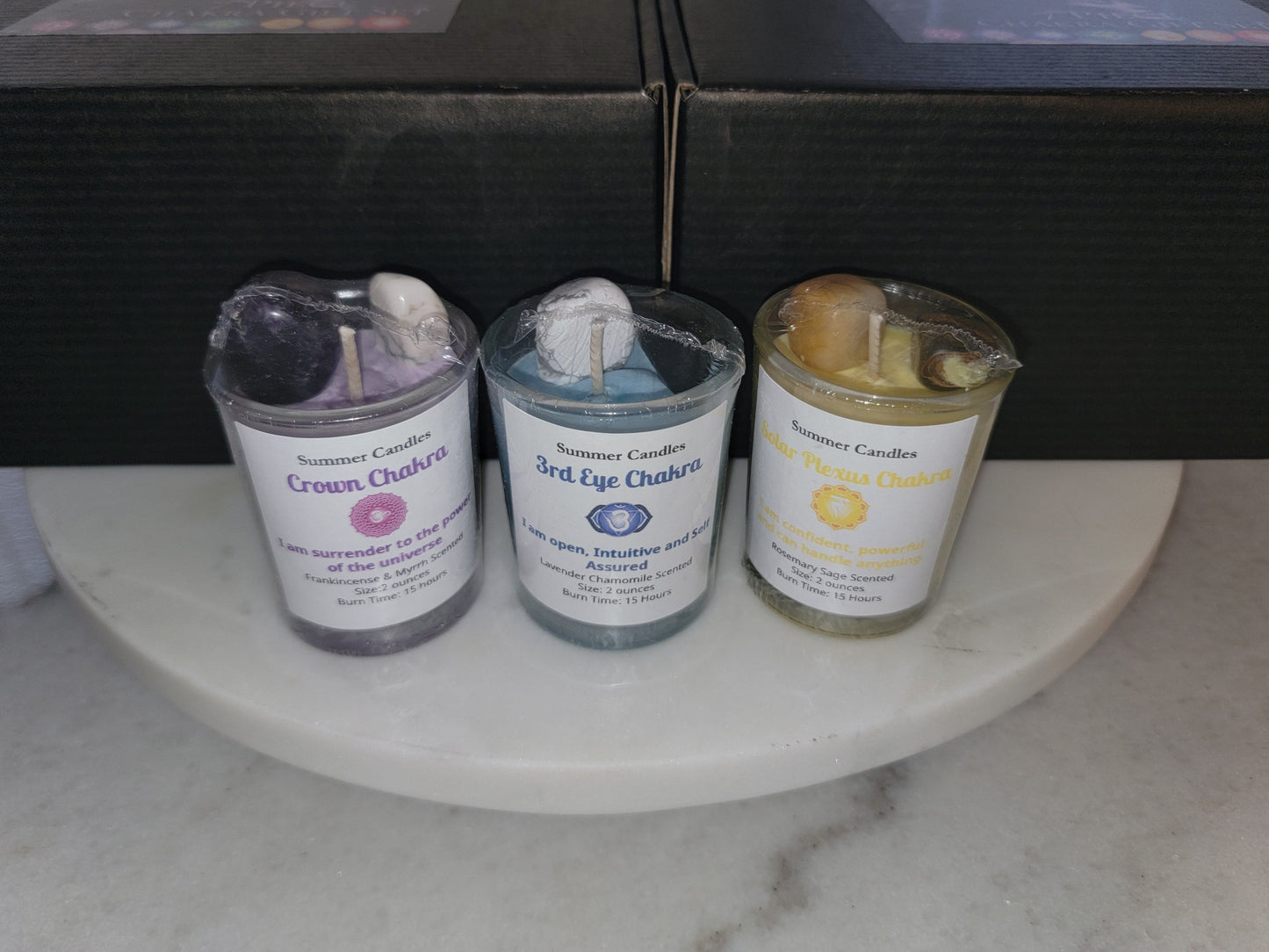 7 Piece Chakra Candle Gift Box - Summers Candles