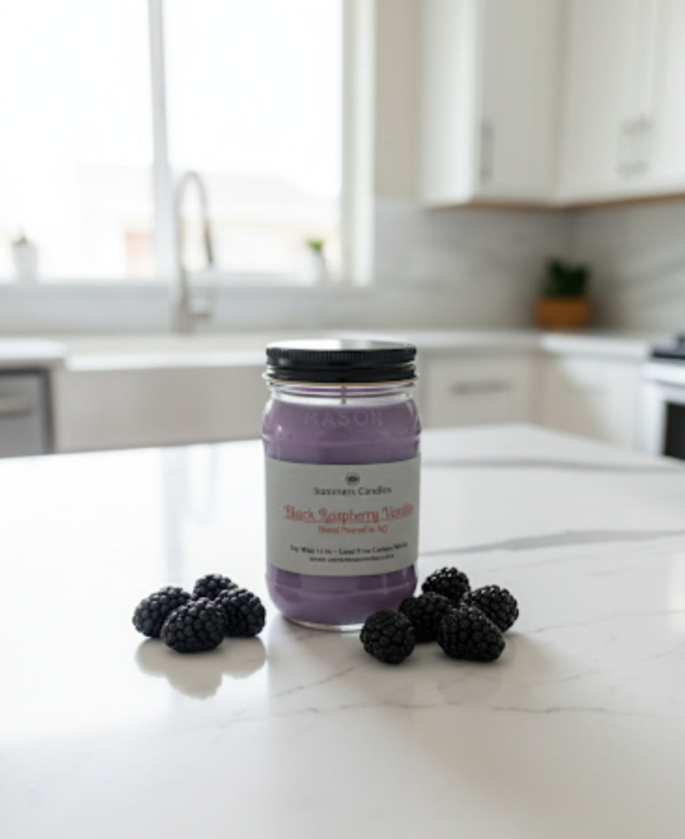 Black Raspberry Vanilla Scented Candle