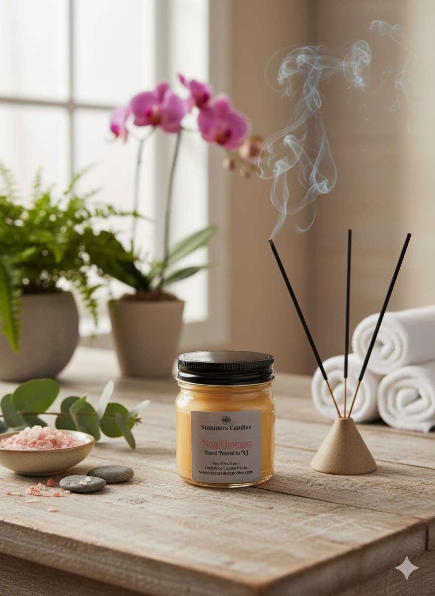 Nag Champa Scented Candle