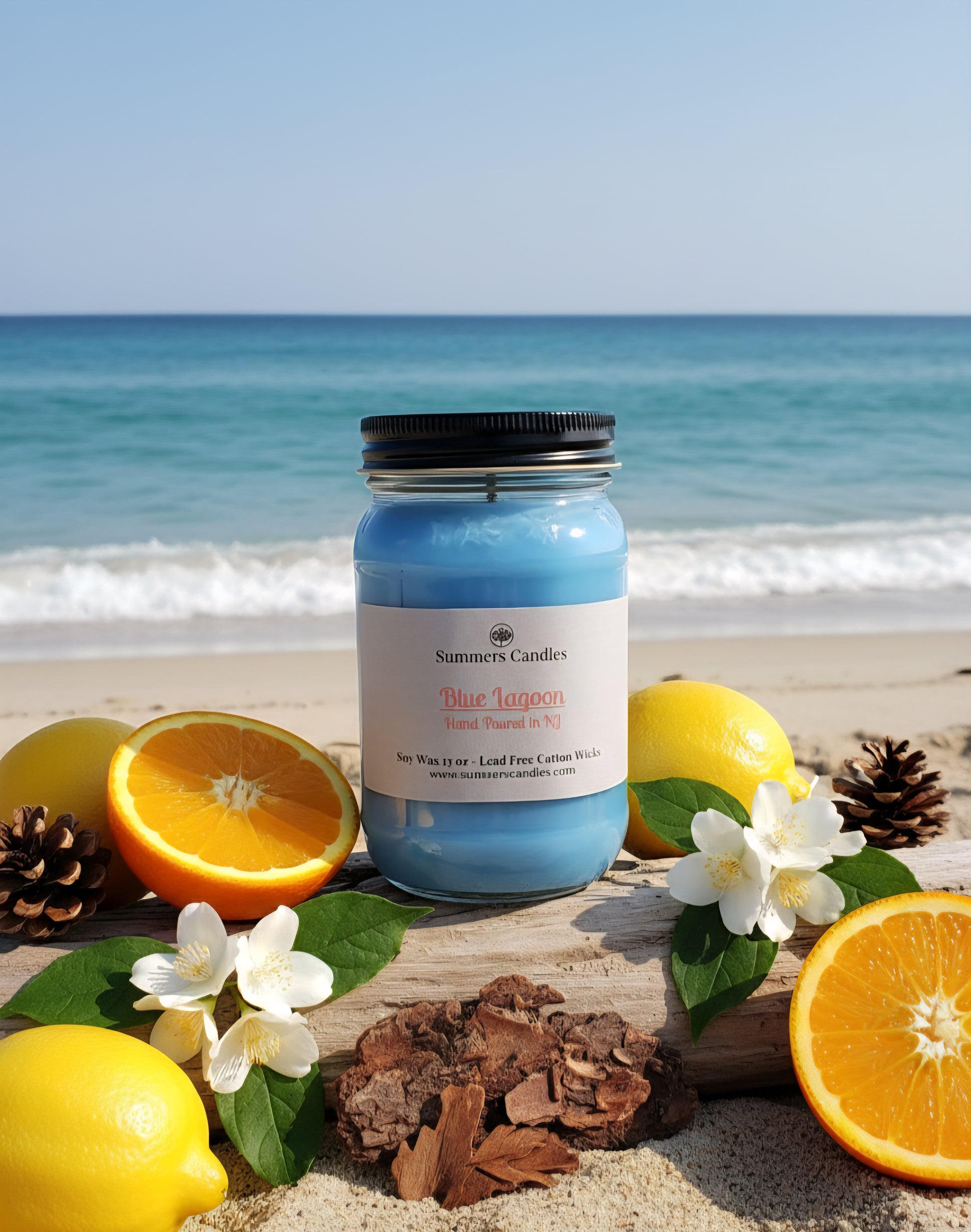 Blue Lagoon Scented Candle - Summers Candles