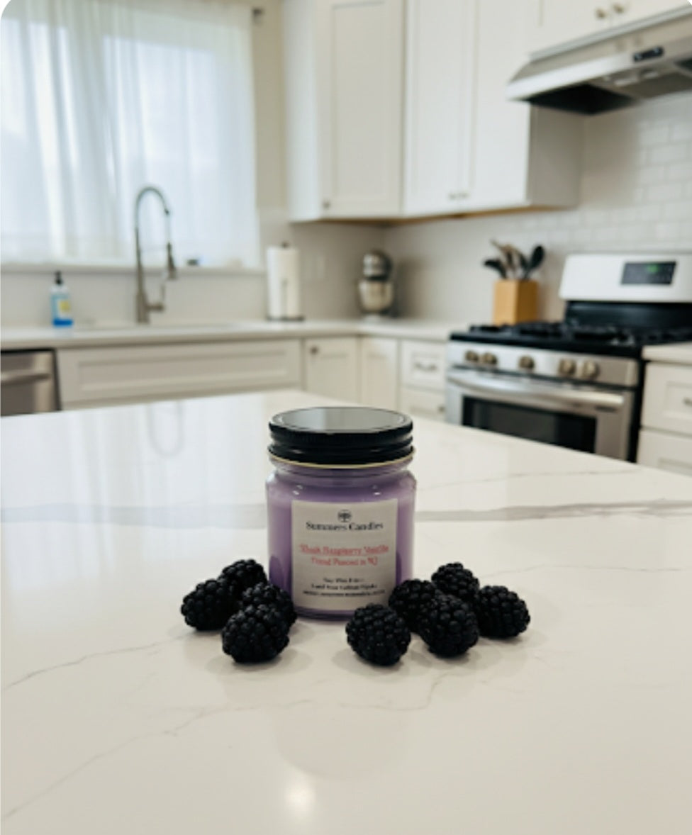 Black Raspberry Vanilla Scented Candle