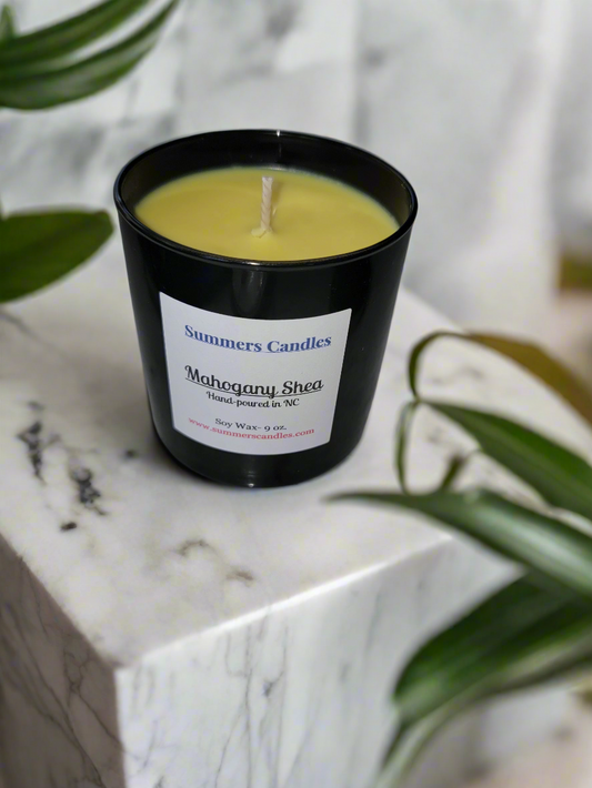 Mahogany Shea Scented Candle - Summers Candles