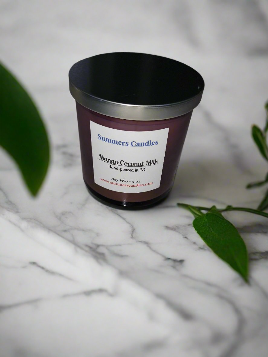 Mango Coconut Milk Scented Candles - Summers Candles