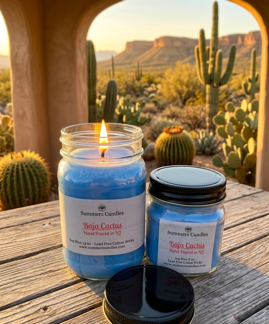 Baja Cactus Scented Candle - Summers Candles