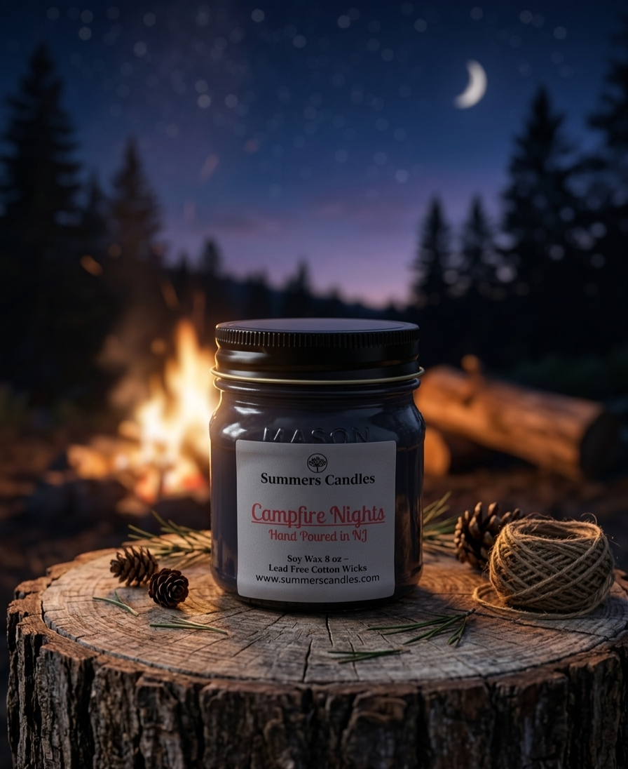 Campfire Nights Scented Candle - Summers Candles