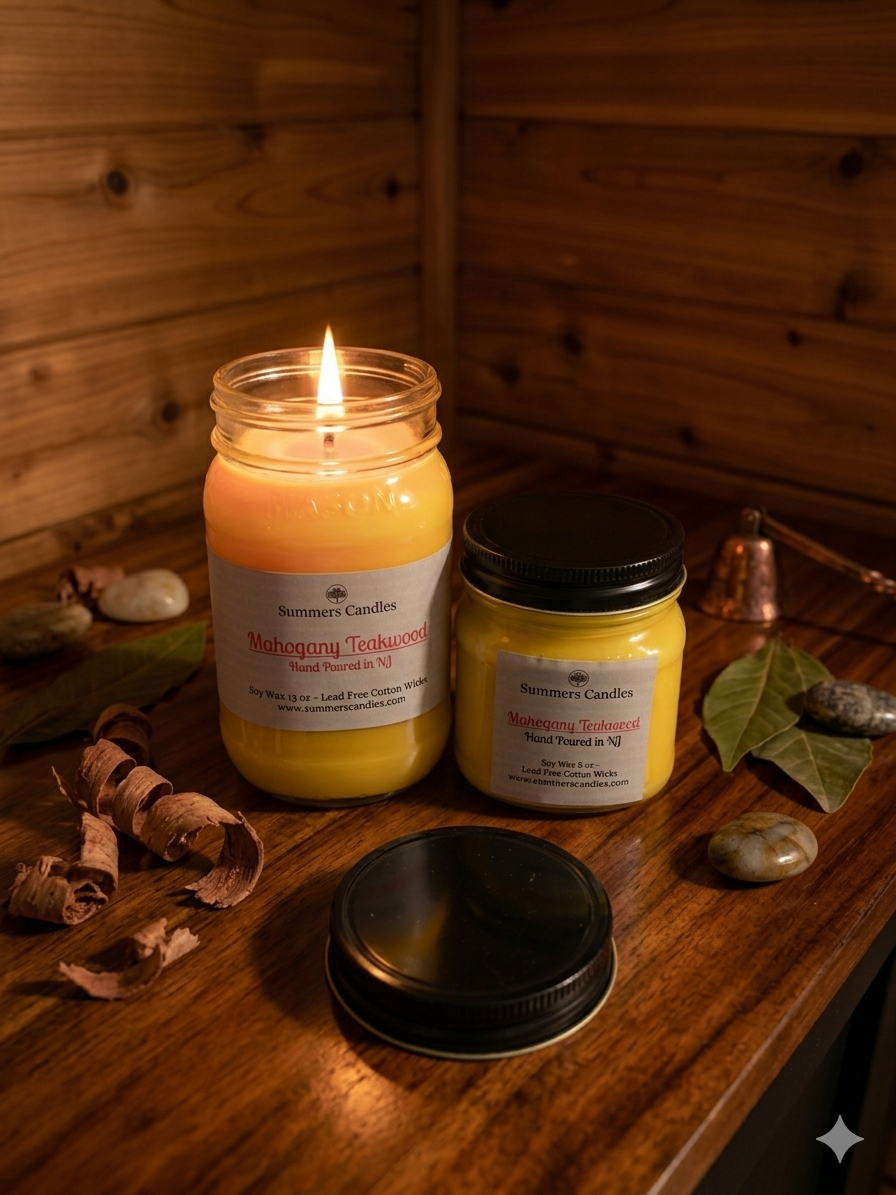 Mahogany Teakwood Scented Candles