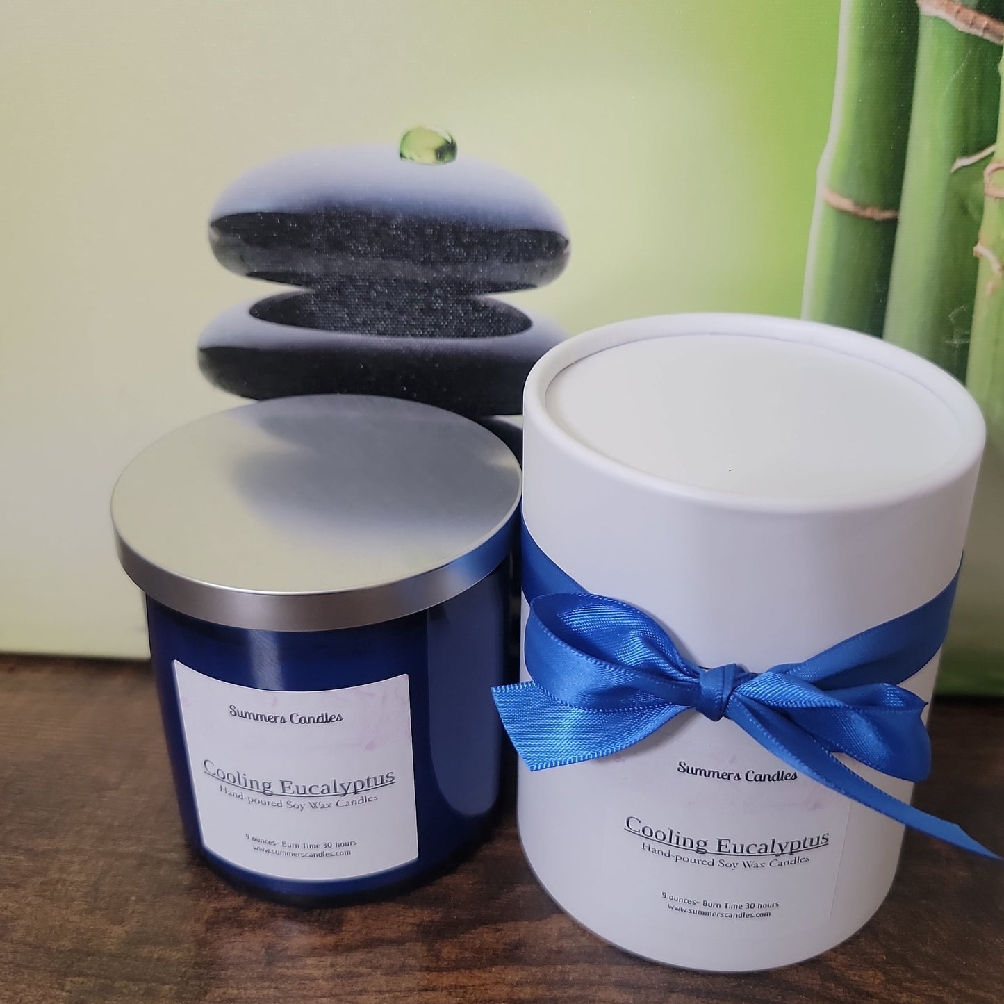 9 Ounce Cooling Eucalyptus Scented Candle - Summers Candles