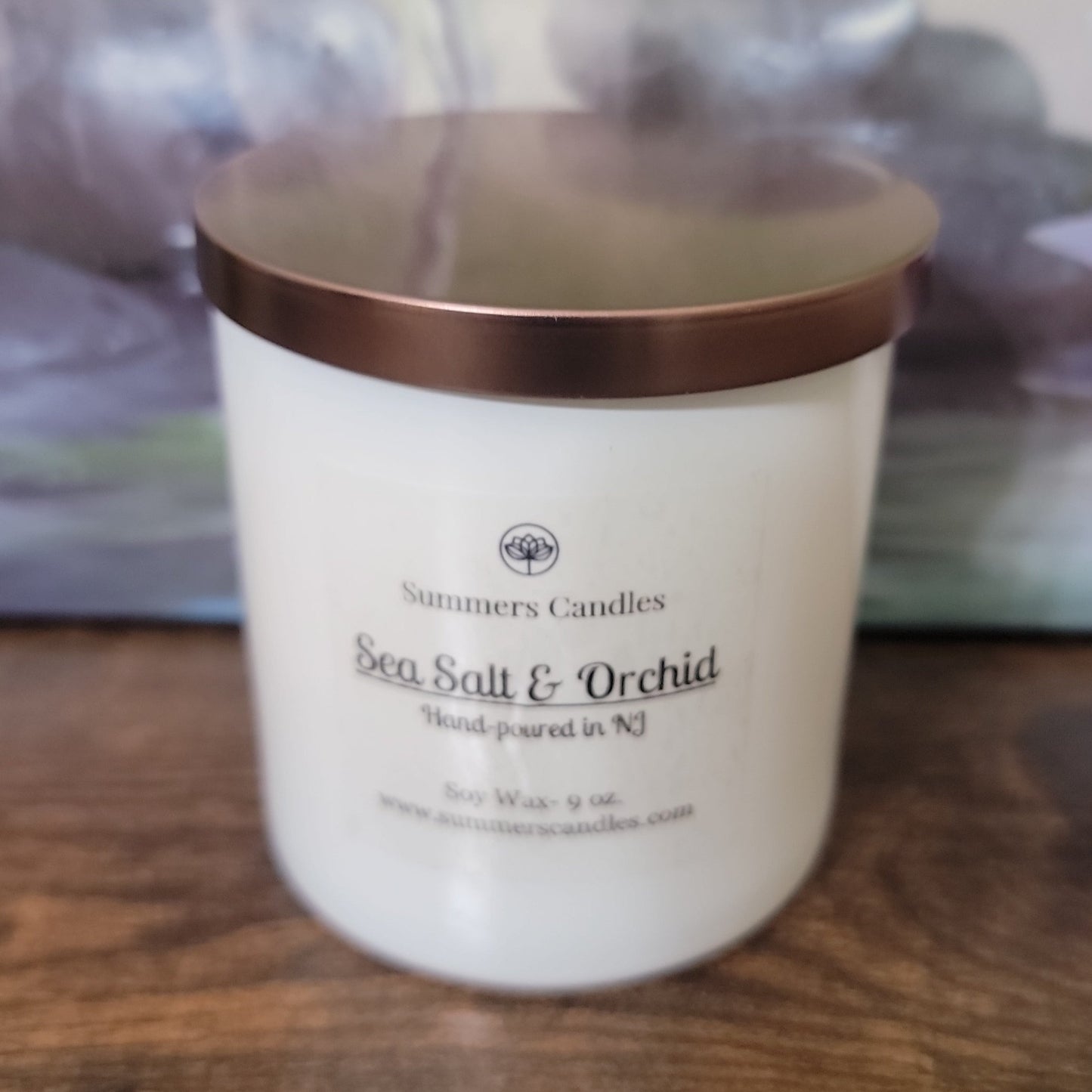 Sea Salt Orchid Scented Candles