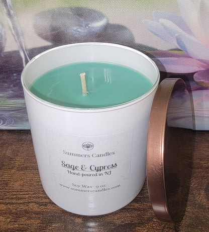 Sage & Cypress Scented Candle