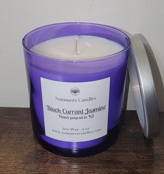 Black Currant Jasmine Scented Candles