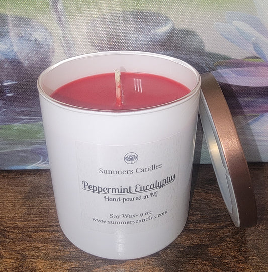 Peppermint Eucalyptus Scented Candles 