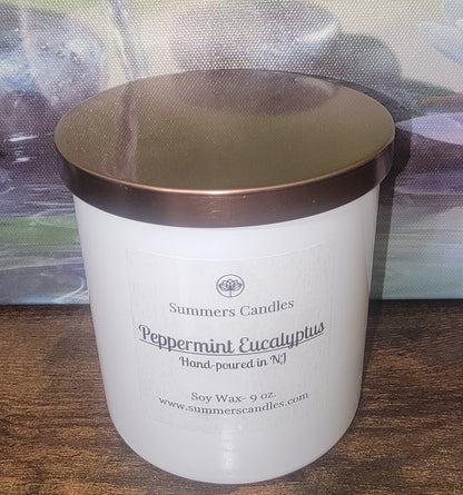 Peppermint Eucalyptus Candles- Summers Candles 