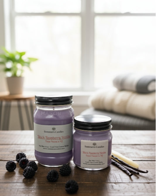 Black Raspberry Vanilla Scented Candle