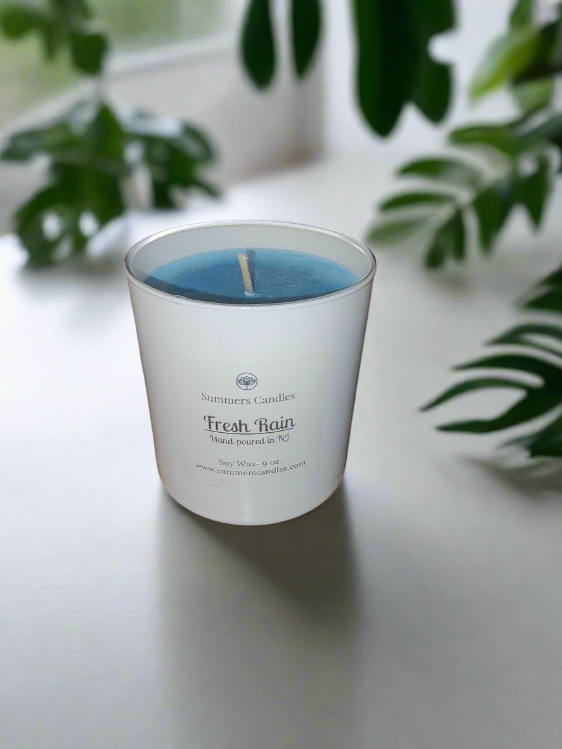 fresh rain scented candle