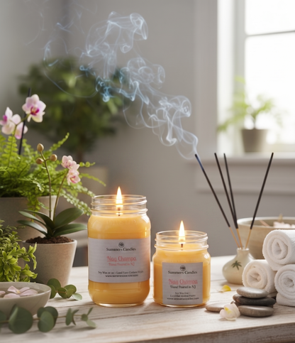 nag champa scented soy candle
