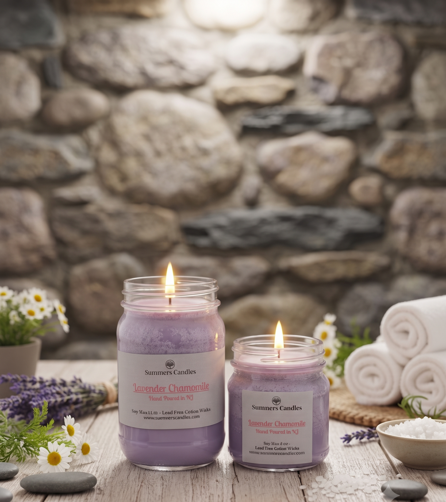 Lavender Chamomile Scented Candle