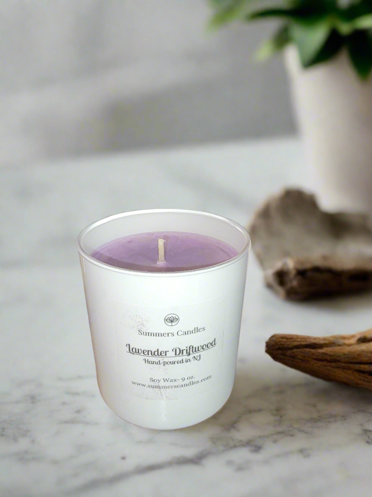 lavender driftwood scented candles