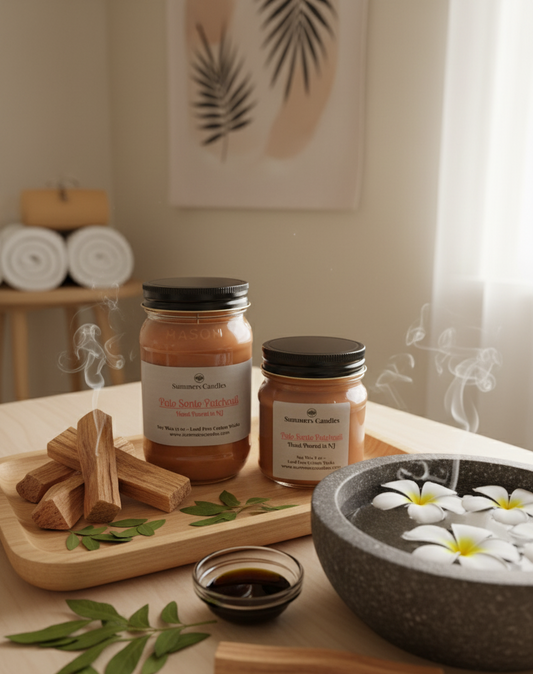 Palo Santo Patchouli Scented Candle - Summers Candles