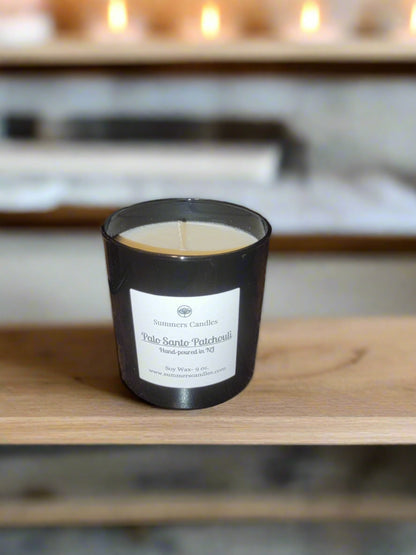 palo santo patchouli candles