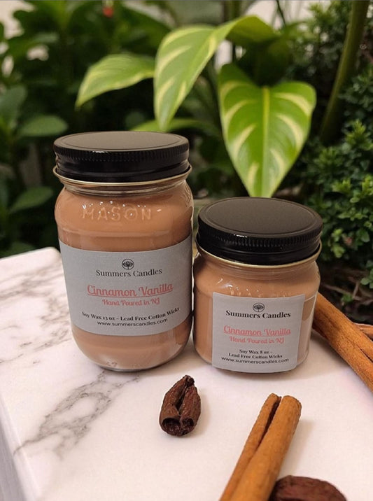 Cinnamon Vanilla Scented Candles