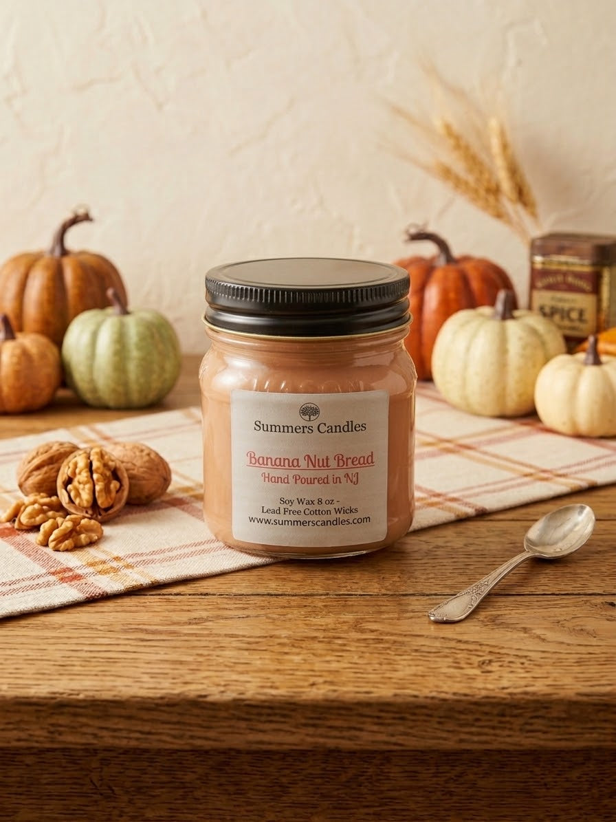 Banana Nut Bread Scented Candle - Summers Candles