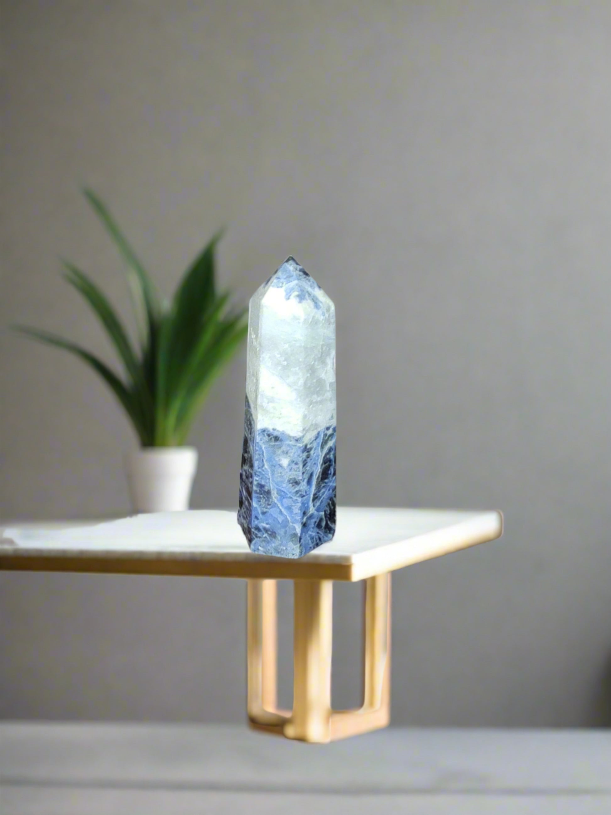 Sodalite Crystal Tower-Summers Candles