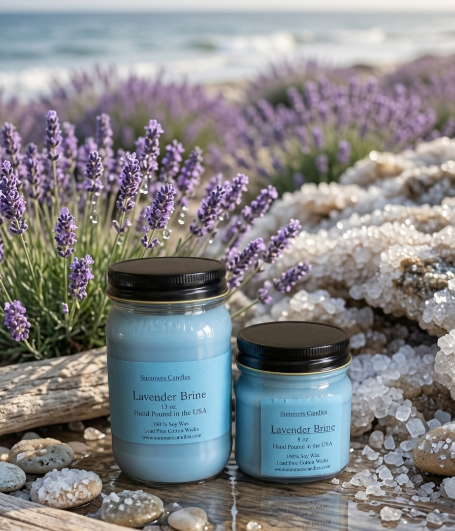 Lavender Brine Scented Candle