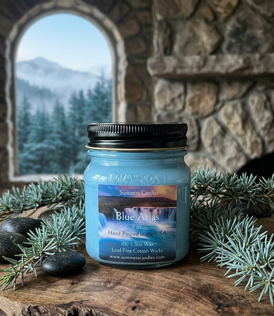 Blue Atlas Scented Candle