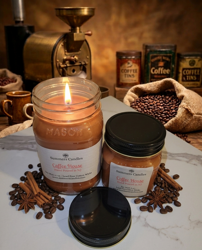Coffee House Scented Candle - Summers Candles