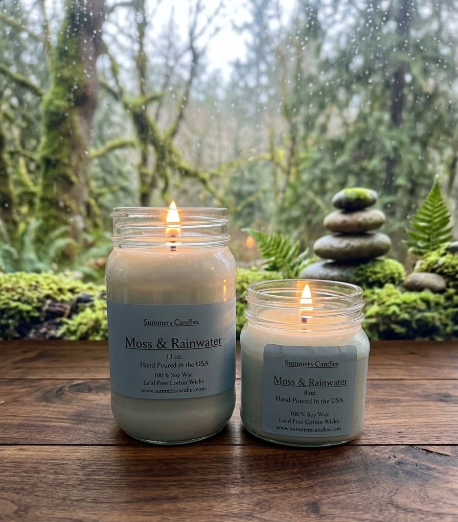 Moss and Rainwater Scented Candle