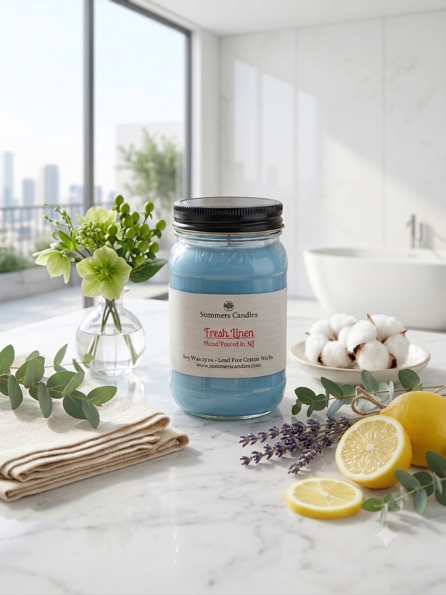 Fresh Linen Scented Candles