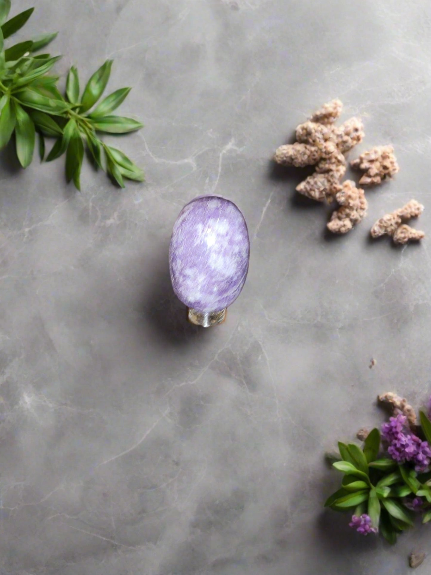 Lepidolite Egg Shaped Crystal- Summers Candles