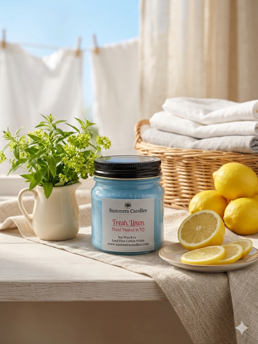 Fresh Linen Scented Candles