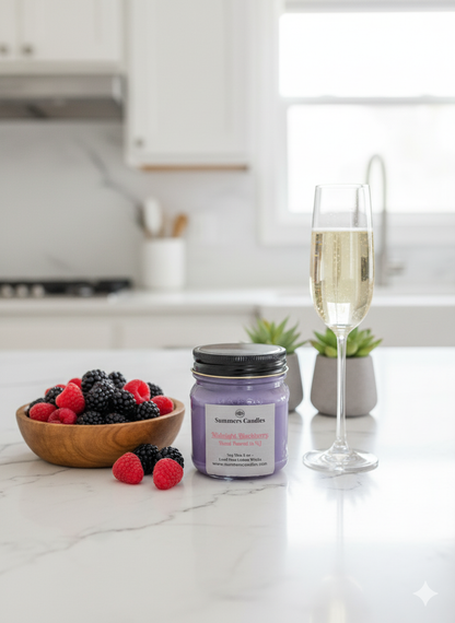 NEW SCENT! - Midnight Blackberry Scented Candle