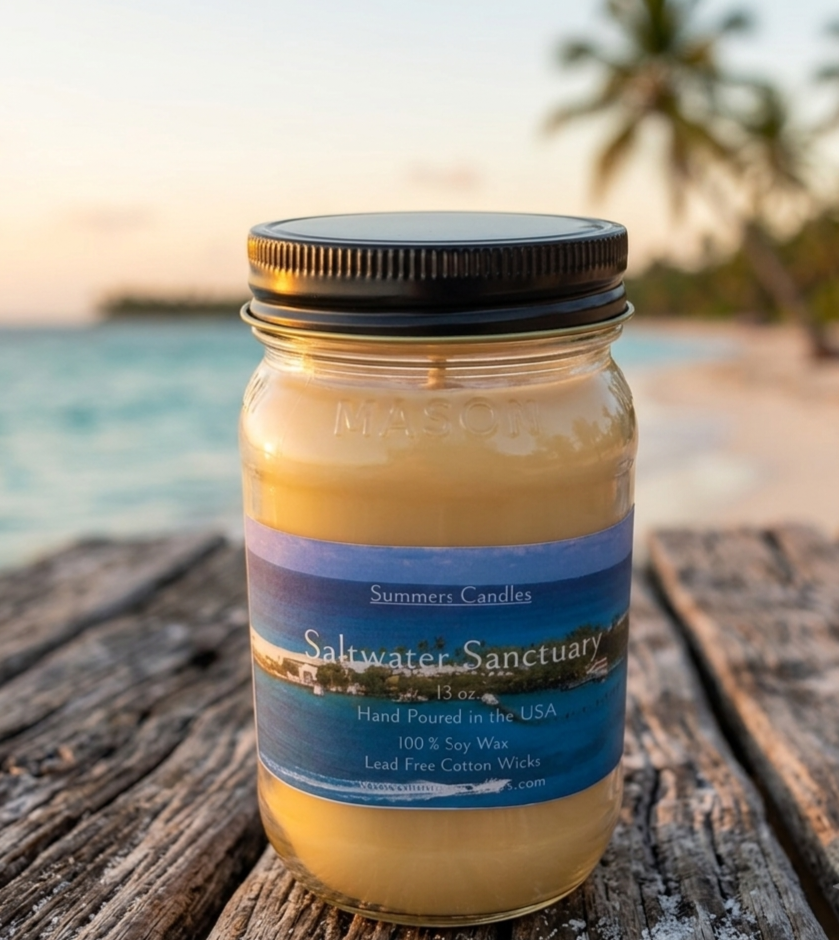 Saltwater Sanctuary Scented Candle