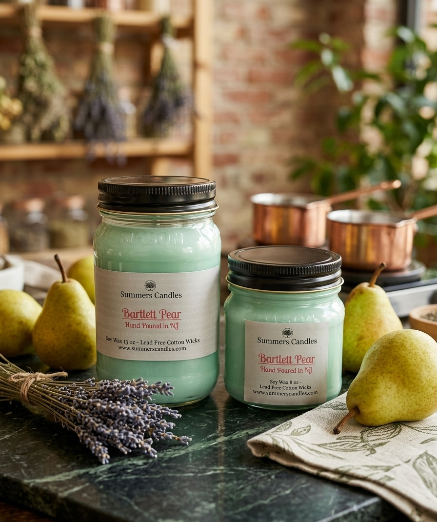 Barlett Pear Scented Candle - Summers Candles
