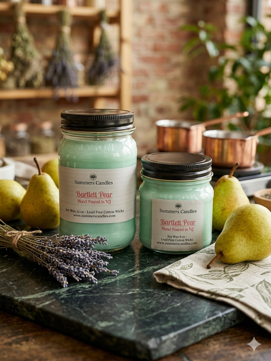 Barlett Pear Scented Candle - Summers Candles