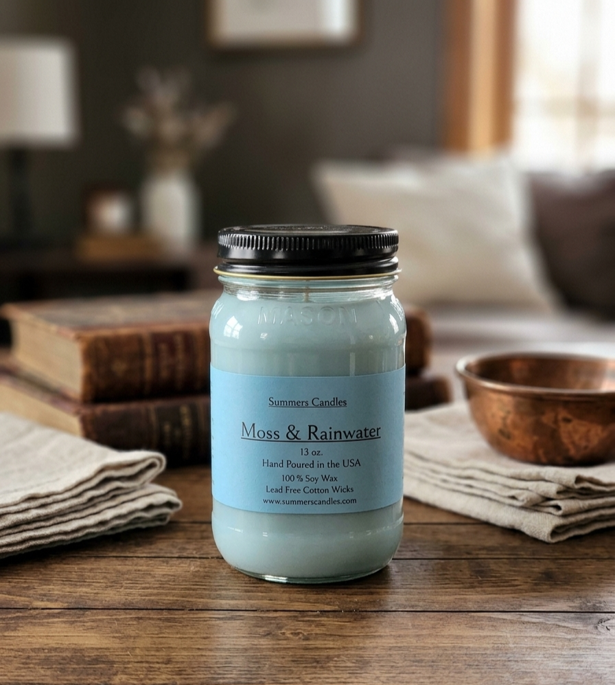 Moss and Rainwater Scented Candle