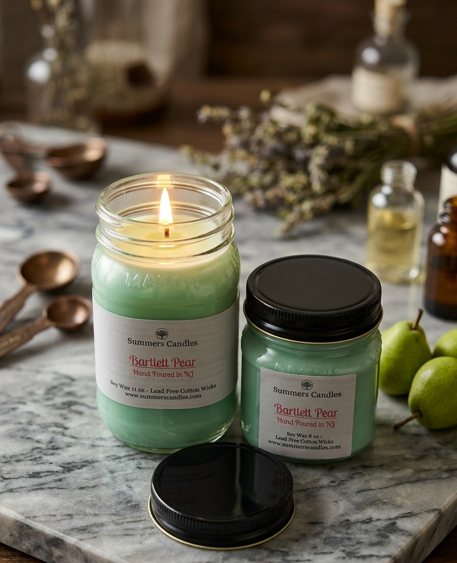 Barlett Pear Scented Candle - Summers Candles