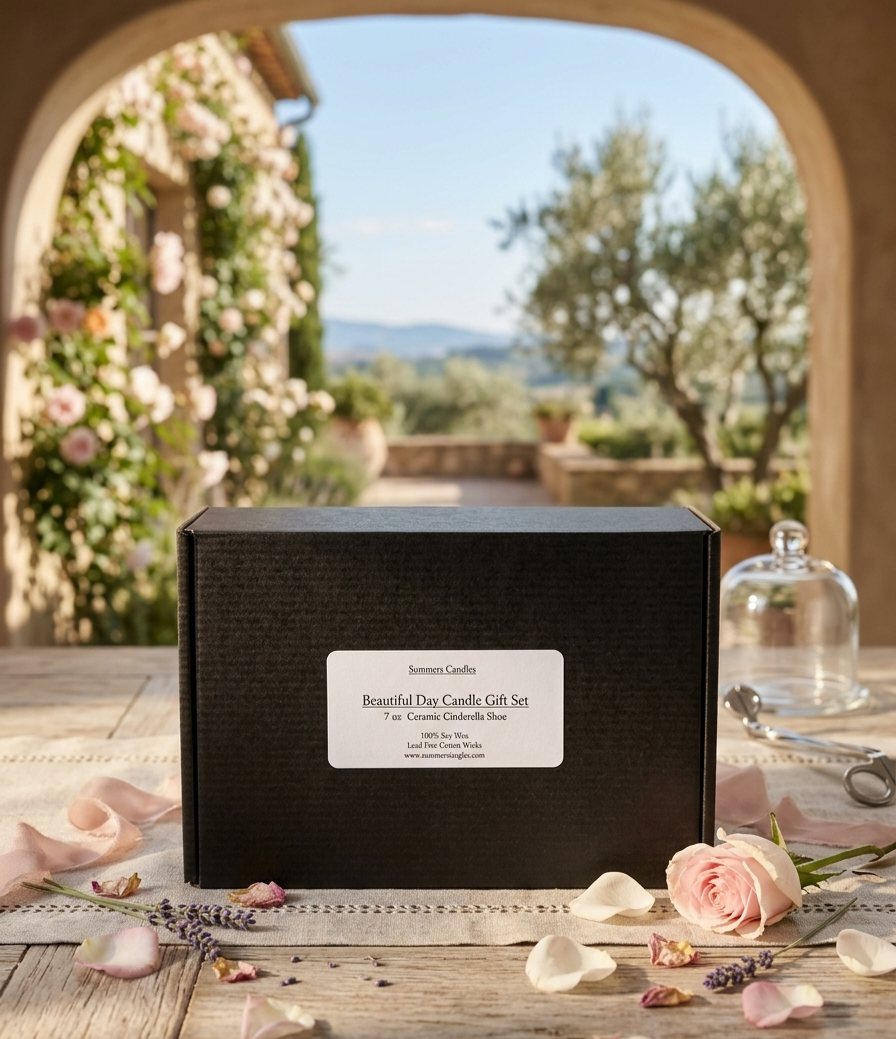 Beautiful Day Cinderella Shoe Soy Candle Gift Box