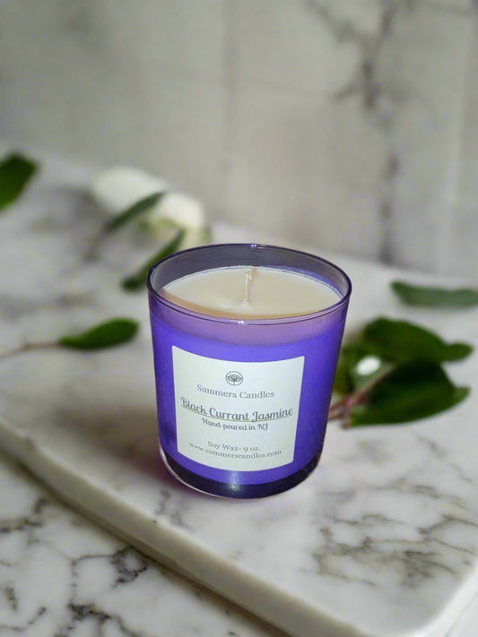 Black Currant Jasmine Scented Candles