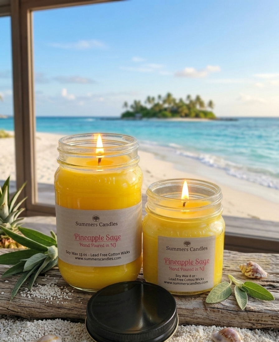 Pineapple Sage Scented Candles - Summers Candles