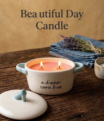 Beautiful Day Cinderella Shoe Soy Candle Gift Box