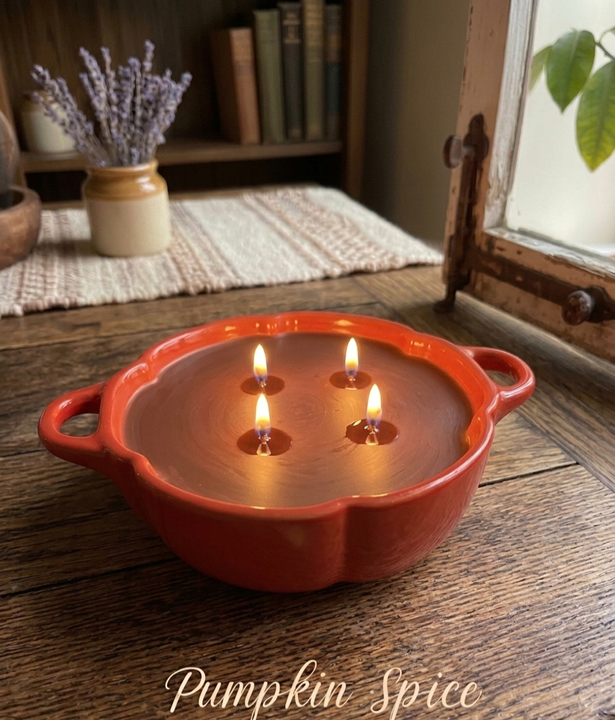 Pumpkin Spice Ceramic Candle Gift Box - Summers Candles