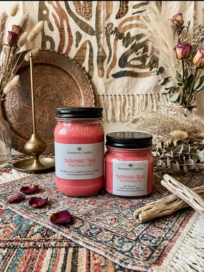 Bohemian Rose Scented Candle