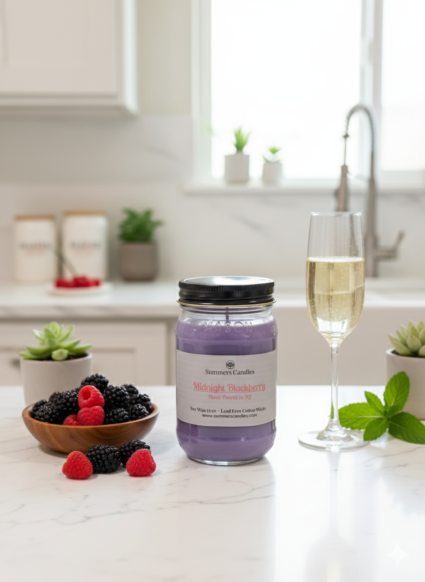 NEW SCENT! - Midnight Blackberry Scented Candle