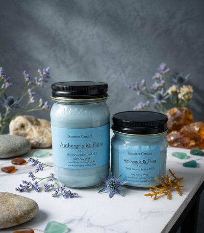 Ambergris & Flora Scented Candle