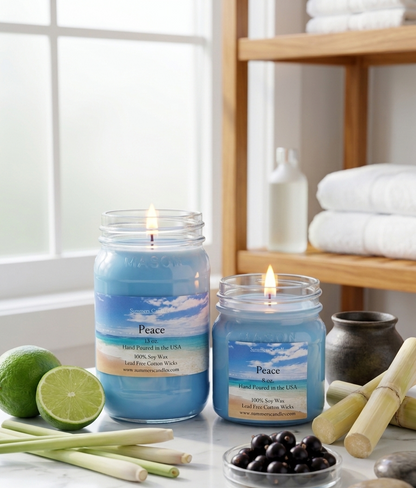 Peace Scented Candle - Summers Candles